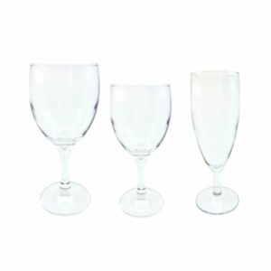 VERRE À VIN, EAU ET FLÛTE SIMPLE